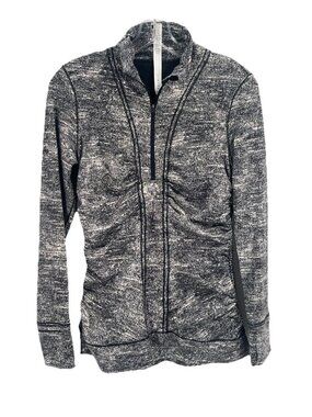 Lululemon Cyprus Kiss 1/2 Zip Long Sleeve Gray Pullover Sz 8